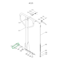 Нажимной ролик ручки для гидравлических тележек JC20 HV Market