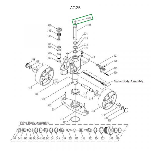 Металлический шарик для гидравлических тележек AC25
