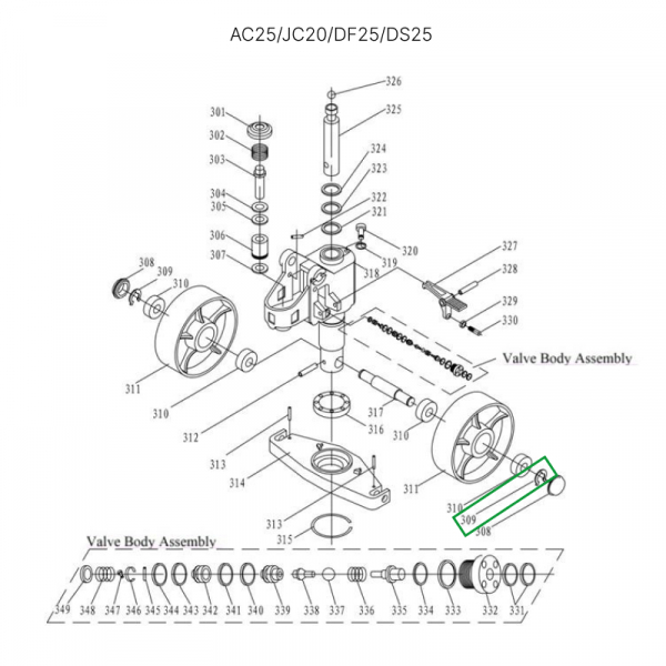 Стопорное кольцо крепления рулевых колес для гидравлических тележек AC25, DF25, JC20, AC30