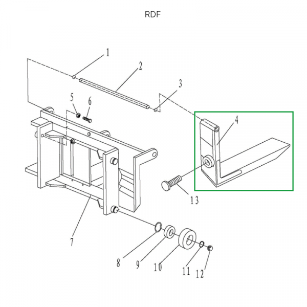 Вила для ручного штабелера для RDF1016