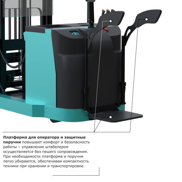 Штабелер с выдвижной мачтой (мини-ричтрак) PROLIFT PRO MRV 2035 li-ion