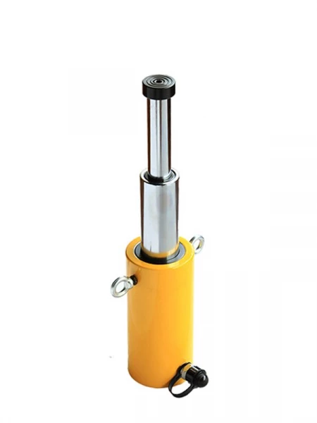 Домкрат гидравлический телескопический TOR HHYG-10270D (ДТ10Г270) 10 т (2 уровня) HV Market