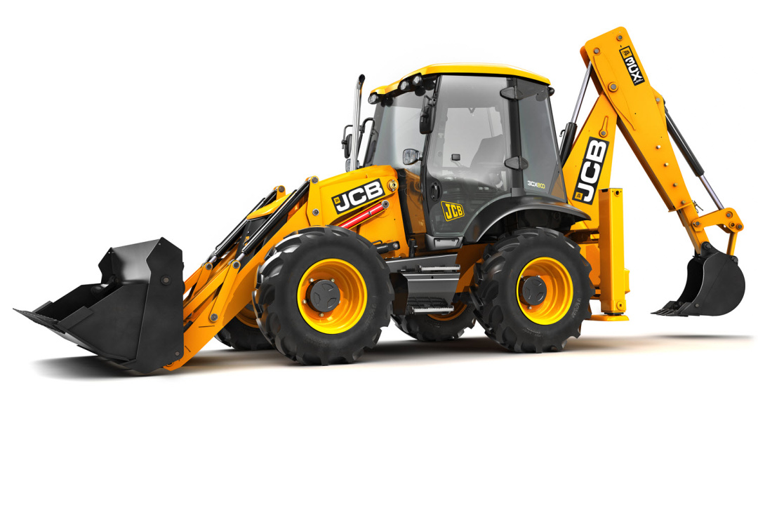 Экскаватор-погрузчик JCB 3CX Super, мощность двигателя 68.6 кВт (при 2200 об/мин), эксплуатационная масса 8136 кг