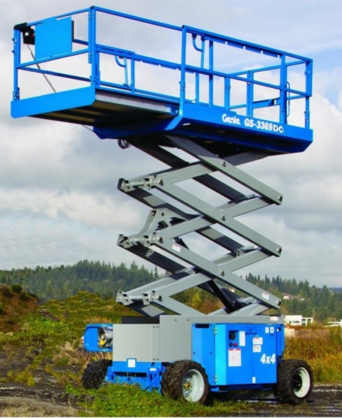 Ножничный подъемник GENIE GЕNIE GS-3369 DC, грузоподъемность 454 кг