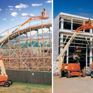 Самоходный коленчатый подъемник JLG 600A, грузоподъемность 230 кг, рабочая высота 20.42 м, тип питания Дизель