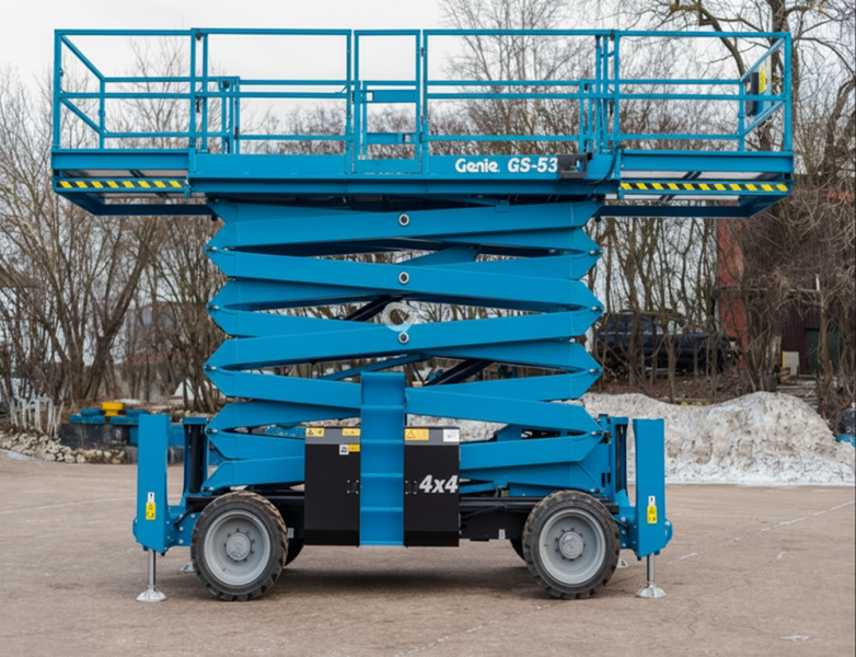 Ножничный подъемник GENIE GЕNIE GS-5390 RT, грузоподъемность 680 кг