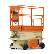 Ножничный подъемник JLG 6RS, грузоподъемность 120/230 кг, рабочая высота 7.79 м, тип питания Электрический, размер платформы 0.69×1.82 м