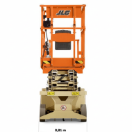 Ножничный подъемник JLG 6RS, грузоподъемность 120/230 кг, рабочая высота 7.79 м, тип питания Электрический, размер платформы 0.69×1.82 м