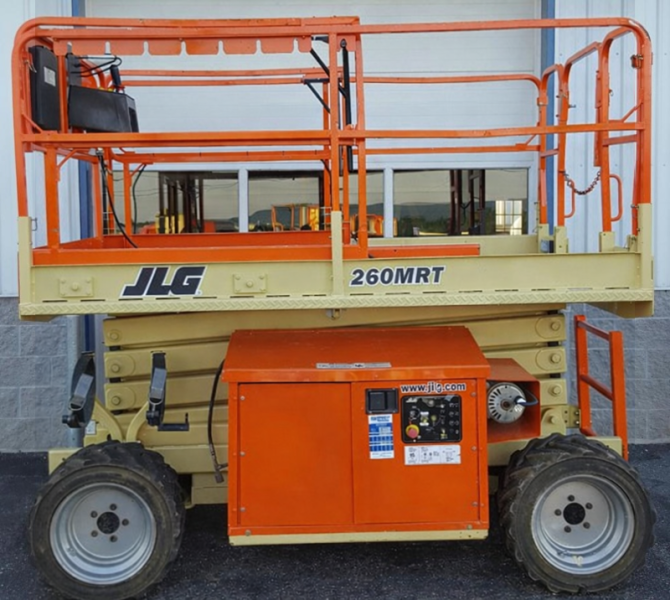 Ножничный самоходный подъемник JLG 260MRT, рабочая высота 9.92 м