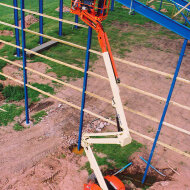 Самоходный коленчатый подъемник JLG 510AJ, грузоподъемность 230 кг, рабочая высота 17.81 м, тип питания дизель (LRC)