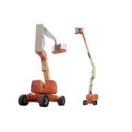 Самоходный коленчатый подъемник JLG 740AJ, грузоподъемность 230 кг, рабочая высота 24.55 м, тип питания Дизель