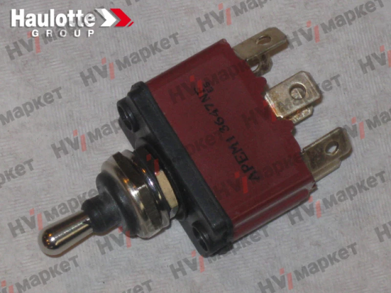 2901010190 - Электрический переключатель (тумблер трехпозиционный без фиксации)