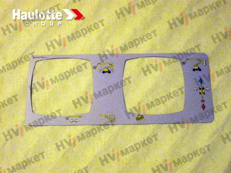 307P227780 - Наклейка на верхний пульт управления