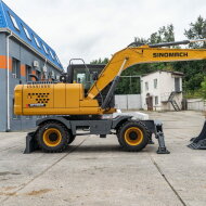 Колесный экскаватор SINOMACH GHT160W, эксплуатационная масса 15000 кг