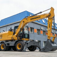 Колесный экскаватор SINOMACH GHT160W, эксплуатационная масса 15000 кг
