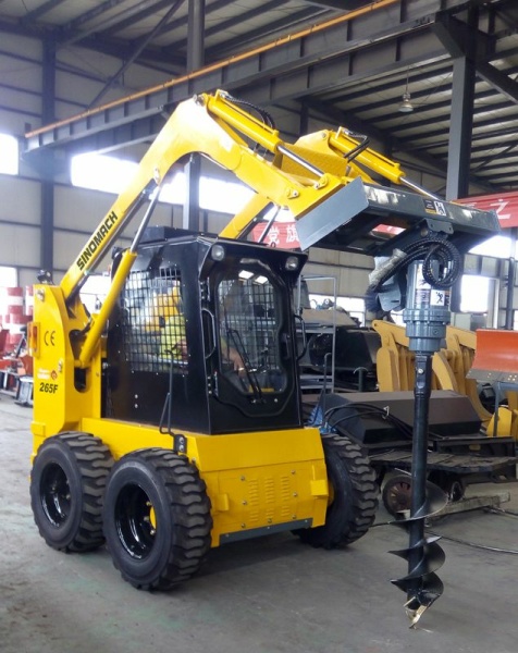 Мини-погрузчик SINOMACH 265F, двигатель MITSUBISHI S4S-DT