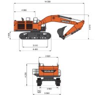 Гусеничный экскаватор DEVELON DX1250LC-7B HV Market