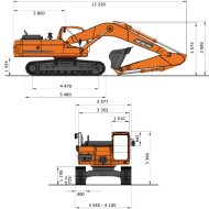Гусеничный экскаватор DEVELON DX490LC-7M, мощность двигателя 393 л.с.
