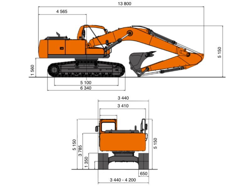 Гусеничный экскаватор DEVELON DX1000LC-7