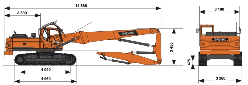 Экскаватор для демонтажа DEVELON DX360DM