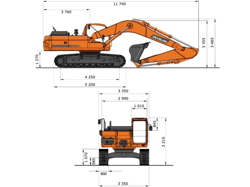 Гусеничный экскаватор DEVELON DX450LCA-7M