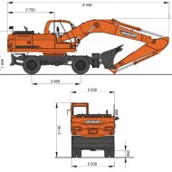 Колесный экскаватор DEVELON DX210-7B