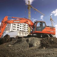 Колесный экскаватор DEVELON DX190WA, мощность двигателя 158 л.с.