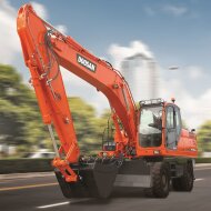 Колесный экскаватор DEVELON DX190WA, мощность двигателя 158 л.с.