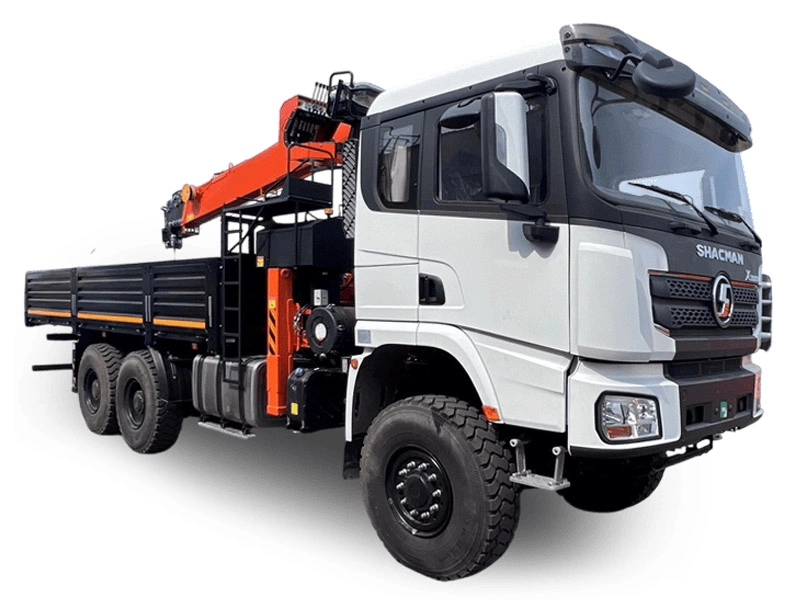 Грузовики Borus Автомобиль бортовой с КМУ на шасси Shacman 6x6 - 1221