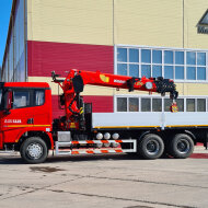 Грузовики Borus Автомобиль бортовой с КМУ на шасси Shacman 6x4 - 1121