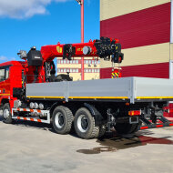 Грузовики Borus Автомобиль бортовой с КМУ на шасси Shacman 6x4 - 1121