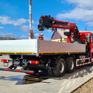 Грузовики Borus Автомобиль бортовой с КМУ на шасси Shacman 6x4 - 1121