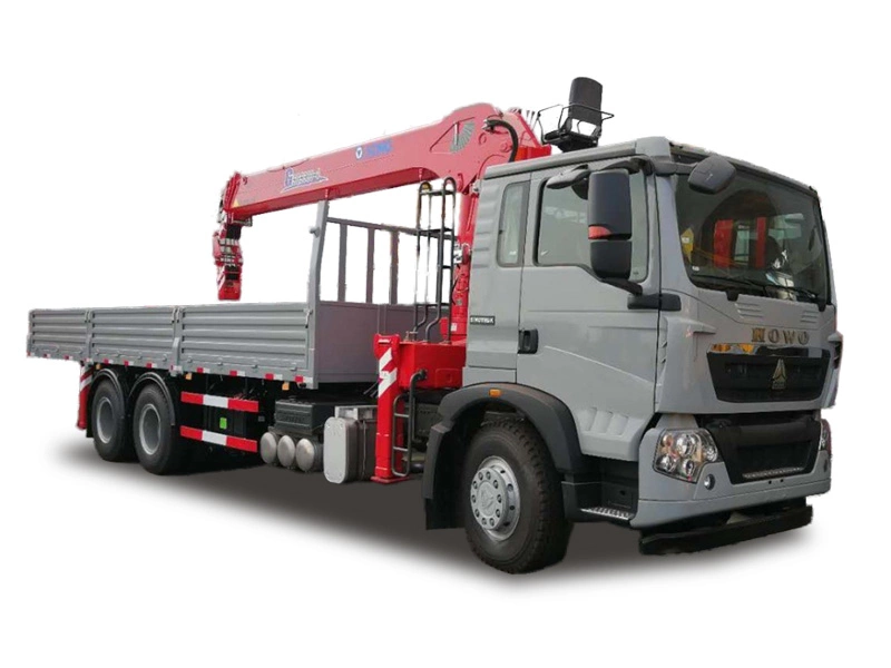 Бортовой грузовик HOWO TX 6x4 с КМУ