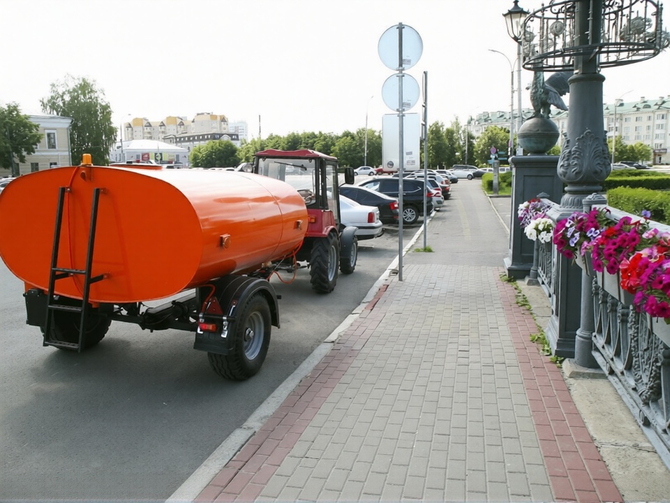 Бочки и цементораспределители Бочка прицеп с керхером на МТЗ