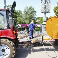 Бочки и цементораспределители Бочка с пистолетом на трактор МТЗ