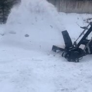 Для тракторов Снегоочиститель шнекороторный (снегоротор) на КУН МТЗ 82.1