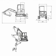 Спецтехника Мини-экскаватор SUNWARD SWE 35 UF