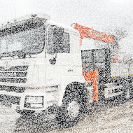 Кран-манипулятор Hangil HGC756 на шасси SHACMAN 6×4