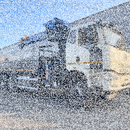 Кран-манипулятор Dong Yang DONGYANG 1966 с буром на шасси FAW J6 CA3250