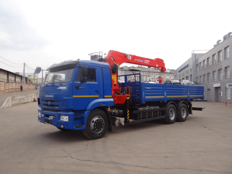 Кран-манипулятор КМУ Kanglim KS-1256G-II на шасси КамАЗ 65117