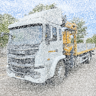 Тросовый кран-манипулятор XCMG SQS 200RU-6 на шасси JAC N200 LONG