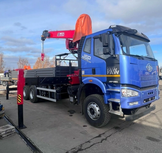 Кран-манипулятор Horyong HRS 216 на шасси FAW CA3310