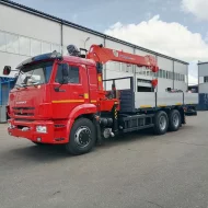 Кран-манипулятор Kanglim 1256 G2 на шасси КАМАЗ-65115-48, борт 6500 мм