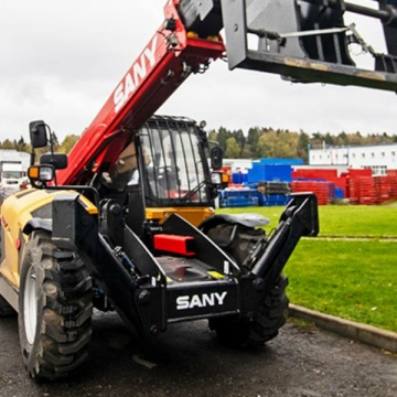 Телескопический погрузчик SANY STH1440Е, двигатель CUMMINS QSF3.8 STAGE Ⅲ 93 кВт, высота подъема 14 м, грузоподъемность 4000 кг
