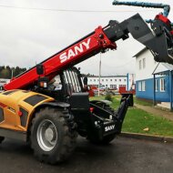 Телескопический погрузчик SANY STH1440Е, двигатель CUMMINS QSF3.8 STAGE Ⅲ 93 кВт, высота подъема 14 м, грузоподъемность 4000 кг