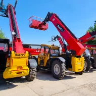 Телескопический погрузчик SANY STH1256A с сертифицированной платформой, двигатель CUMMINS QSF3.8 T3 93 кВт, высота подъема 17,1 м, грузоподъемность 5440 кг