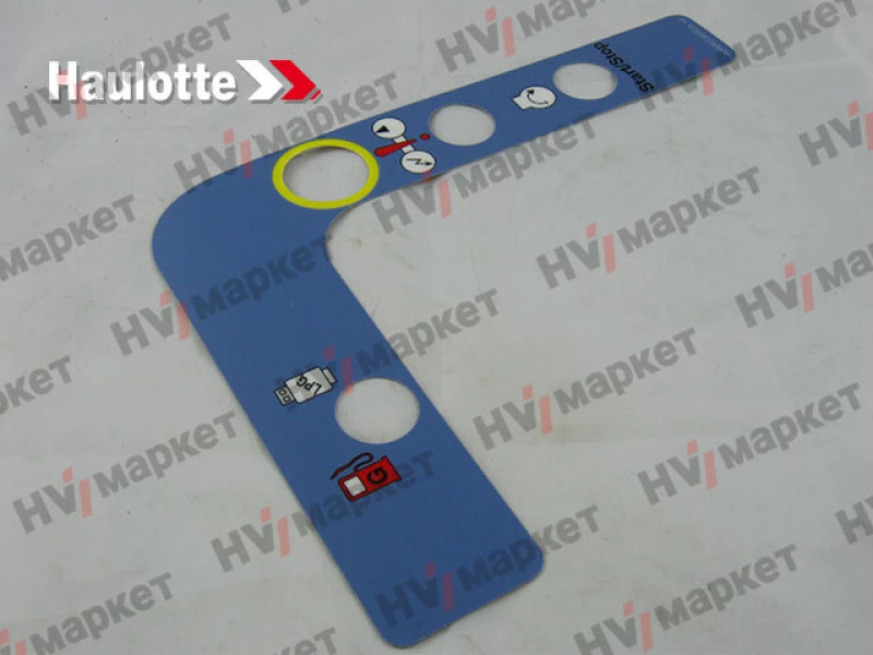 4000033890 - Наклейка верхнего пульта управления