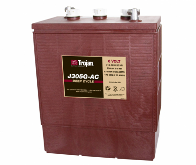 Тяговая свинцово-кислотная аккумуляторная батарея с жидким электролитом 6В 315 Ач. Модель J305G-AC