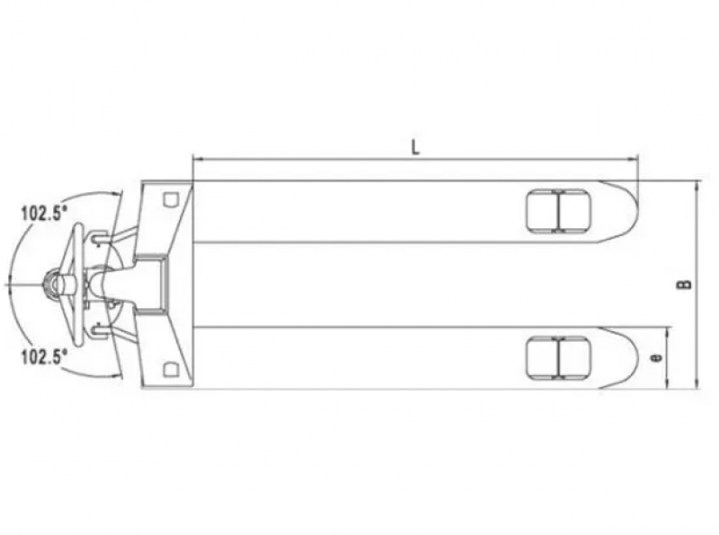 Гидравлическая тележка AC Low 51mm HV Market