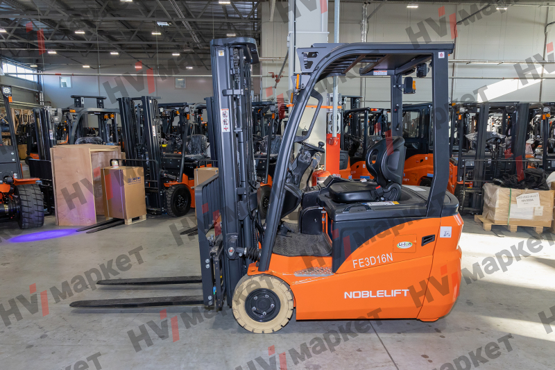Электрический вилочный погрузчик FE3D16N Duplex mast (Свинц-кислот 455Ач, FFL, В-3000мм) HV Market